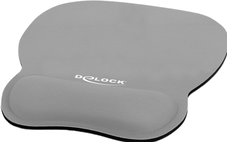 Productafbeelding Delock Ergonomische muismat met palmsteun, grijs Grijs (L)