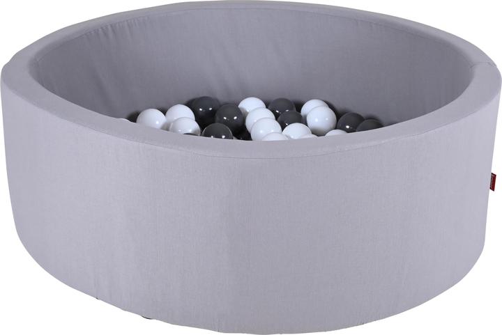 Actual product image Knorrtoys Ball pool soft "Grey" - 100 balls grey/white (approx. 6cm diameter)