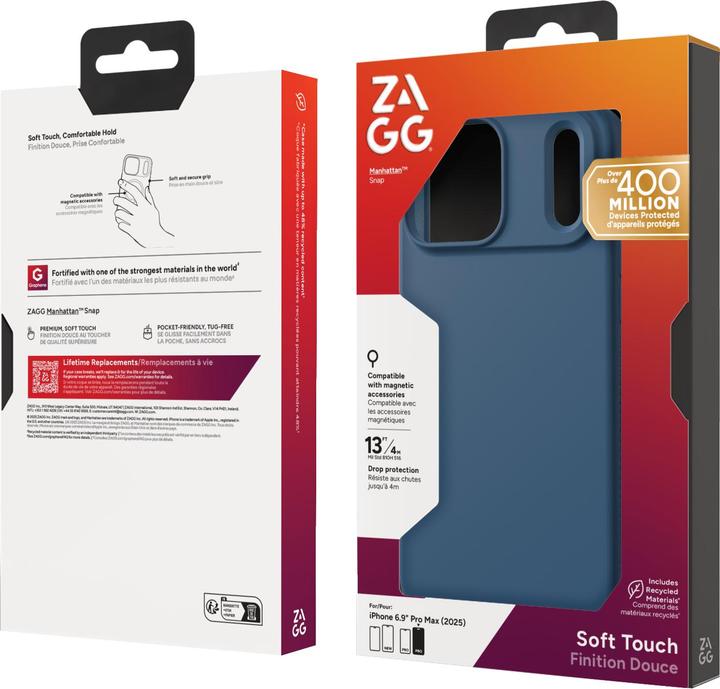 Actual product image Zagg Case für Apple iPhone 17 Pro Max Manhattan Snap ocean abyss (Apple iPhone 17 Pro Max)