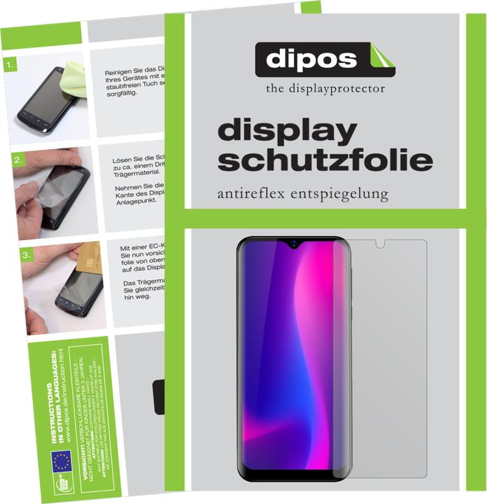 Dipos Pellicola Protettiva Antiriflesso Per Blackview A6 (Confezione Da 2) – Made In Germany, Resistente Ai Graffi