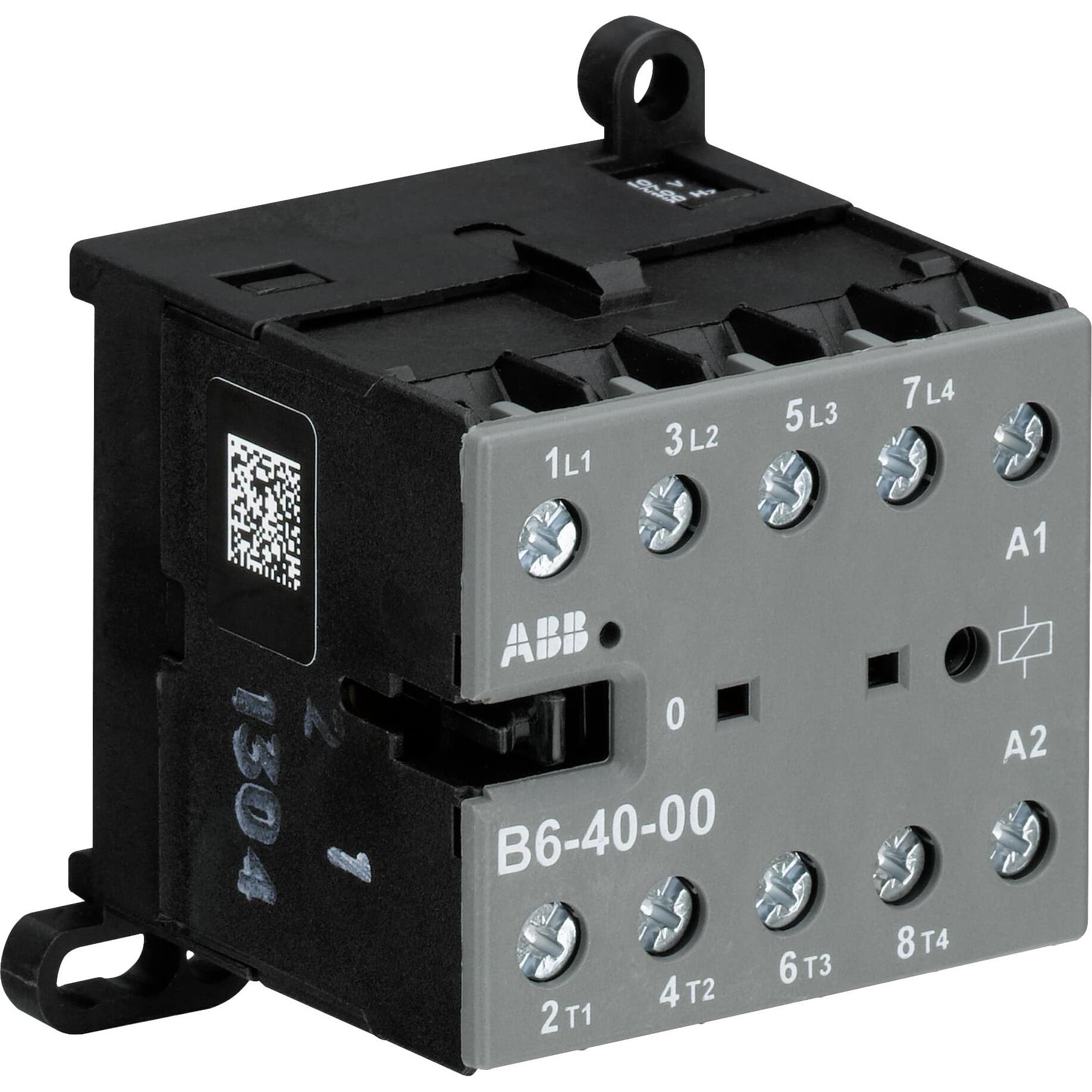 ABB, Schutzschalter, B6-40-00 Leistungsschütz / 24 V Spule, 4 -polig 4 Schliesser / 20 A