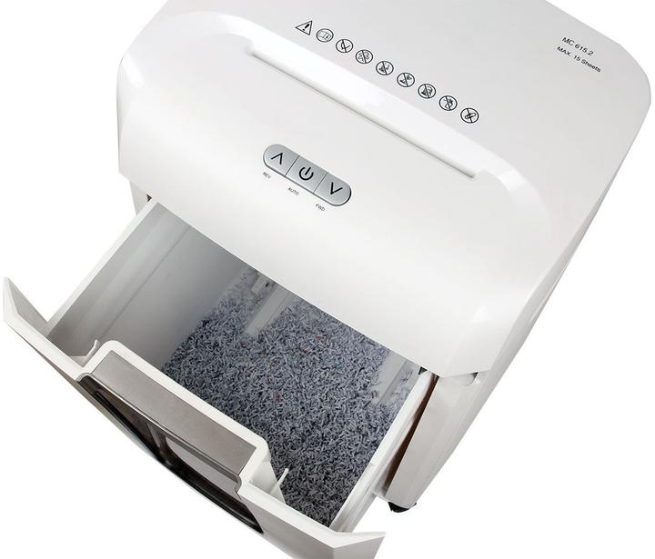 Produktbild Olympia Aktenvernichter MC 615.2 weiss (Partikelschnitt)