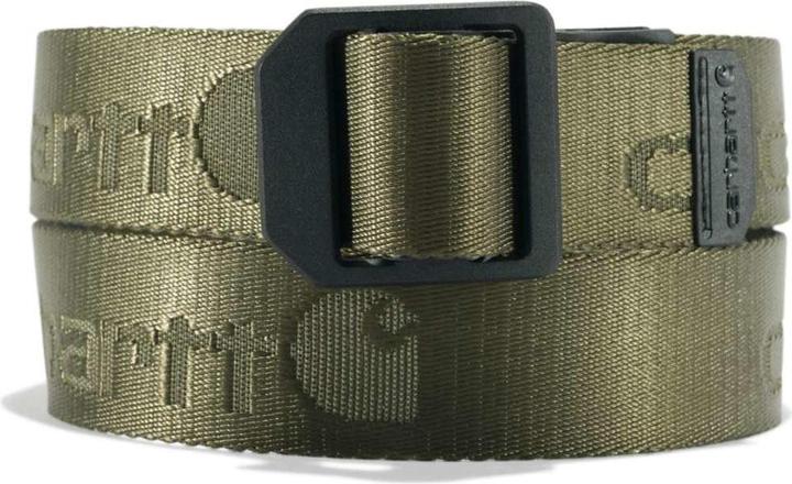 Actual product image Carhartt Belt nylon fabric ladder lock green