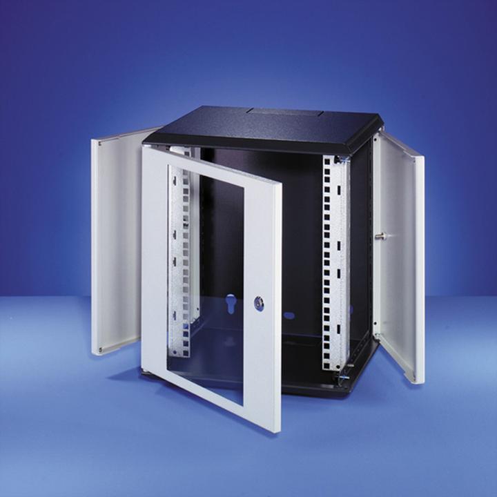 Actual product image Schroff EPCASE 10" enclosure 8 U with glass door, (HxWxD) 462x345x280mm (8 RU, 10 inch rack)