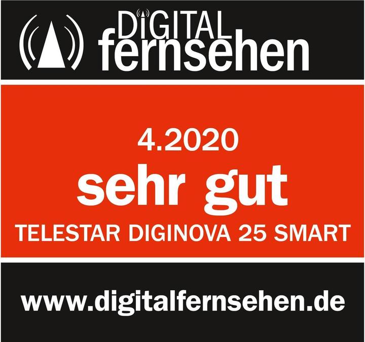 Produktbild Telestar Diginova 25 smart inkl. Smart Voice Kit (DVB-S2, DVB-T2, DVB-C, DVB-S, CI+-Schacht)