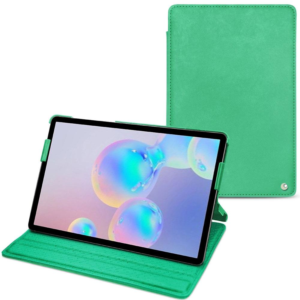 Noreve Lederschutzhülle horizontal (Galaxy Tab S6), Tablet Hülle, Grün