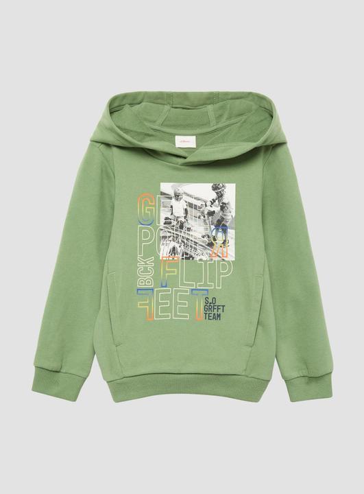 Produktbild s.Oliver Sweatshirt Kapuzen-Sweatshirt mit Fotoprint (98)