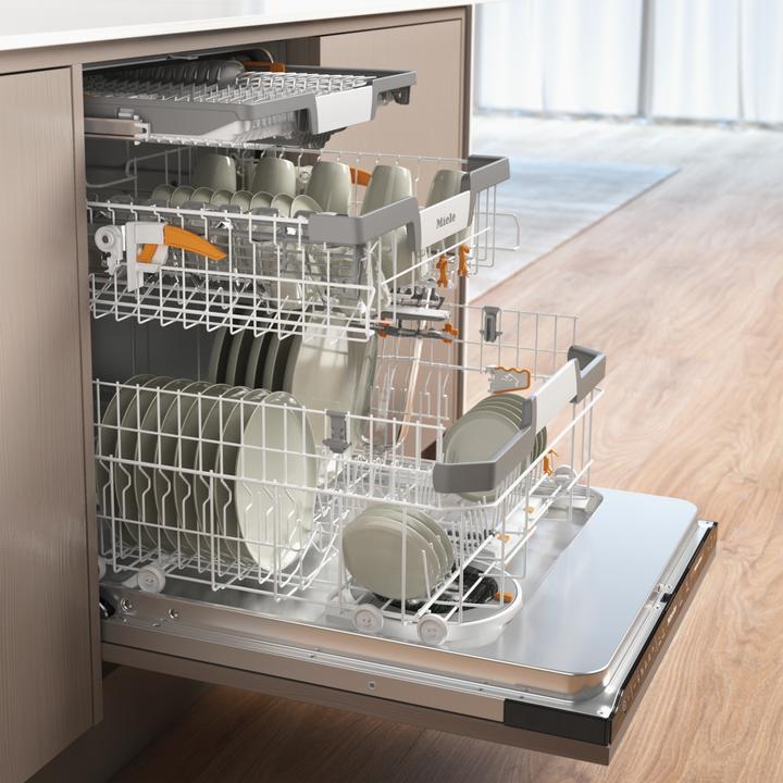 Produktbild Miele G 7650 SCVi sw EB-GeschirrspülerA 60cm vollint. 40dB 8.4L Schubl. AutoD.