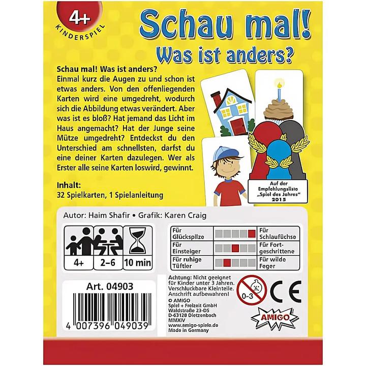 Produktbild Amigo Schau mal! (Deutsch, 2 - 6 Spieler)