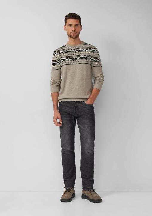 Image du produit s.Oliver Strickpullover Baumwollpullover mit Norwegermuster (3XL)