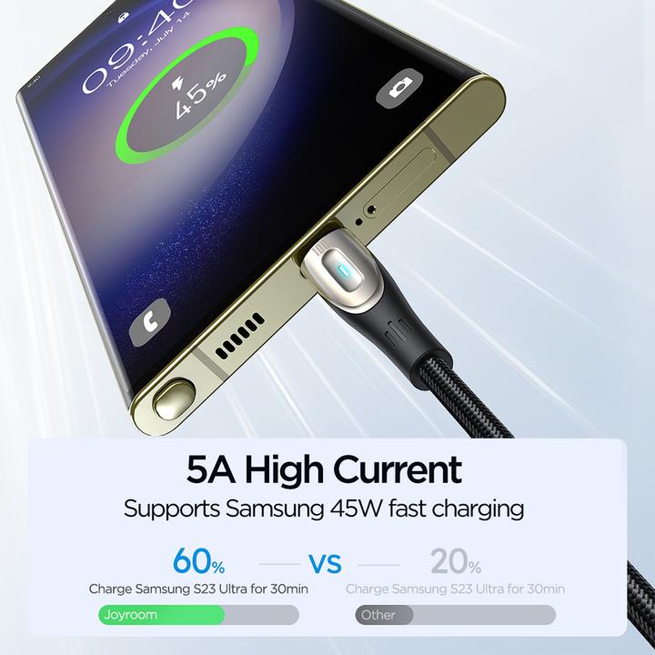 Immagine prodotto Joyroom Star-Light Series SA27-CC5 Cavo USB-C / USB-C 100W 1,2m - nero (1.20 m, USB 2.0, 100 W)