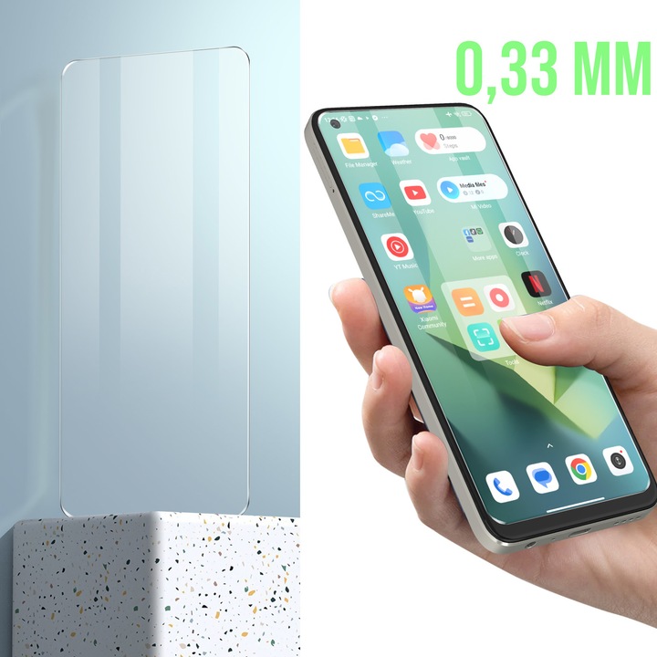 Produktbild Avizar 9H Härtegrad Glas-Displayschutzfolie (1 Stück, Realme 10)