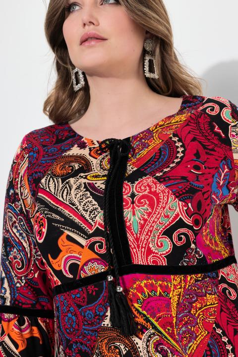 Produktbild Miamoda Kleid, Patch-Muster, Samtbänder (44)