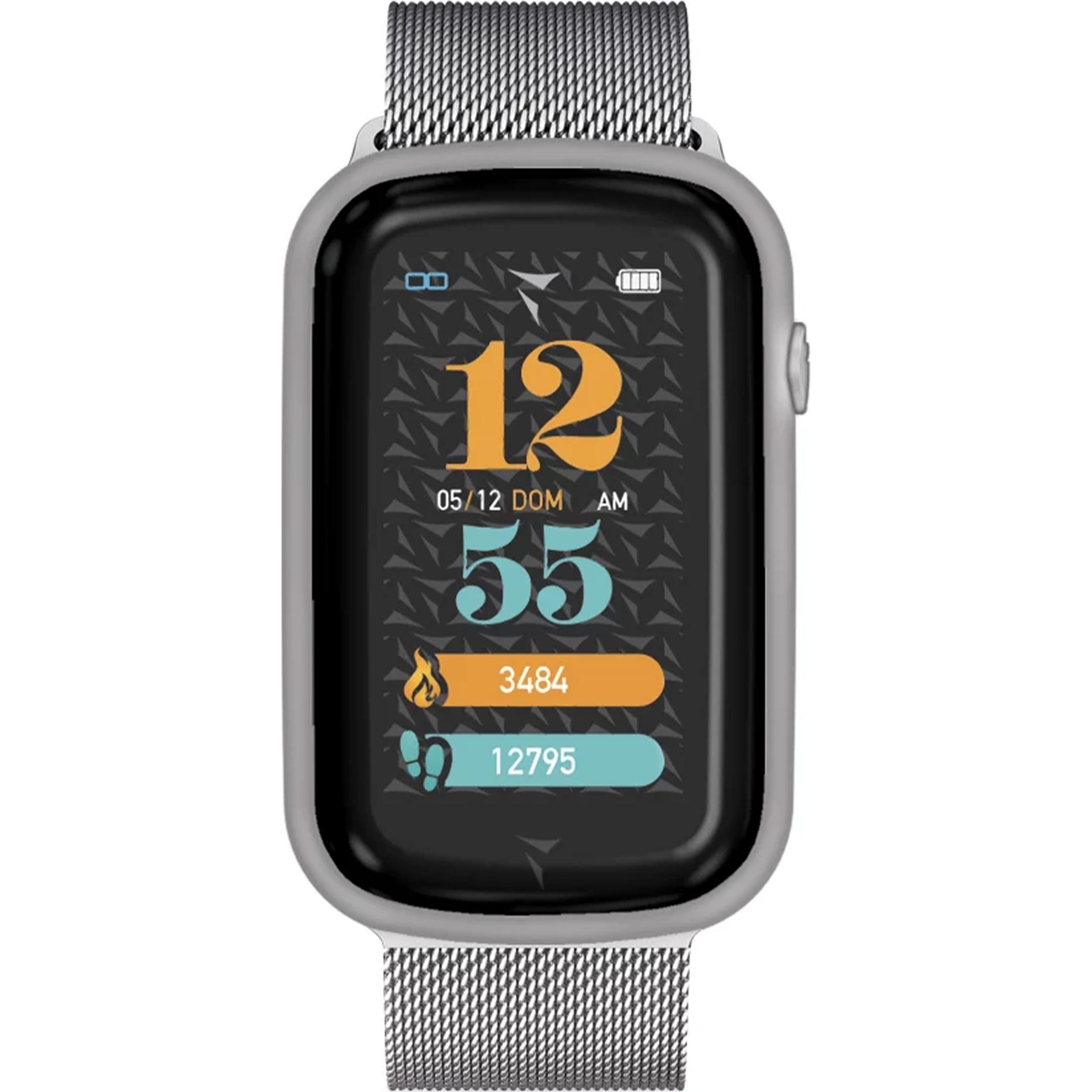 Techmade Smart Watch STEPS Metal Silver TM-STEPS-MSIL (44 mm), Smartwatch