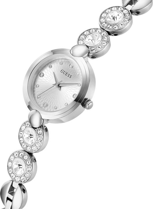 Produktbild Guess P SLV CS / SUN SLV DL / P SLV BRCT W/ CRYS W/ ADJT G LINKS Armbanduhr (26 mm)