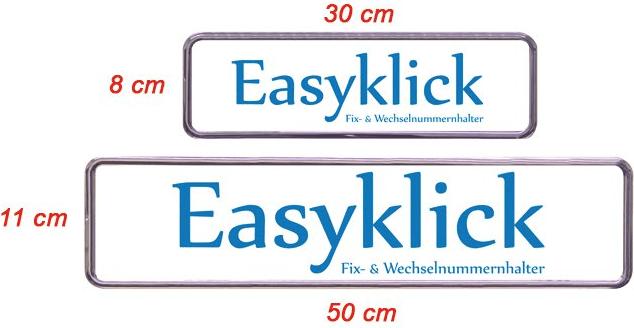Image du produit Easyklick Titulaire d'une plaque d'immatriculation (Avant + arrière, Format long)