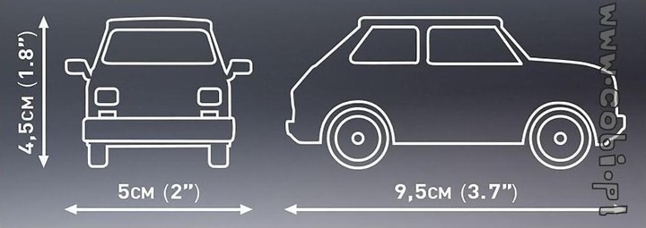 Produktbild Cobi Blöcke Youngtimer Collection Fiat 126p e