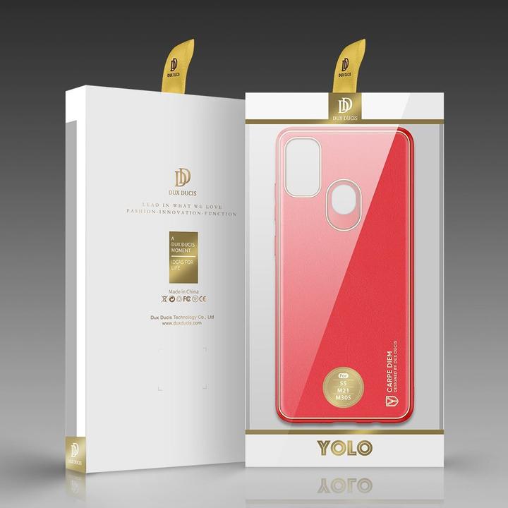 Immagine prodotto Dux Ducis Custodia elegante Yolo in morbido TPU e pelle PU per Samsung Galaxy M30s rosso (Samsung Galaxy M30s)