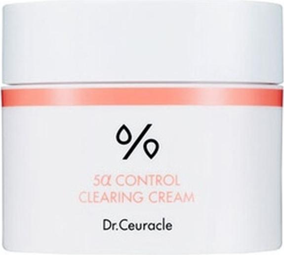 Leegeehaam Dr. Ceuracle 5 Alpha Control Clearing Cream Aknebehandlung mit 2,45% 5 Alpha Complex (50 ml, Gesichtsgel)