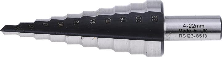 Produktbild RS PRO 4-22mm HSS step drill 10mm shank (4-22 Millimeter)