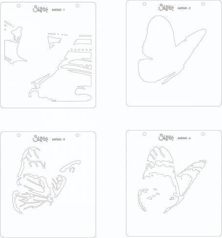 Produktbild Sizzix Layered stencil Butterfly