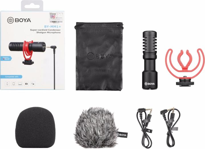 Actual product image Boya BY-MM1+ Compact clip-on microphone
