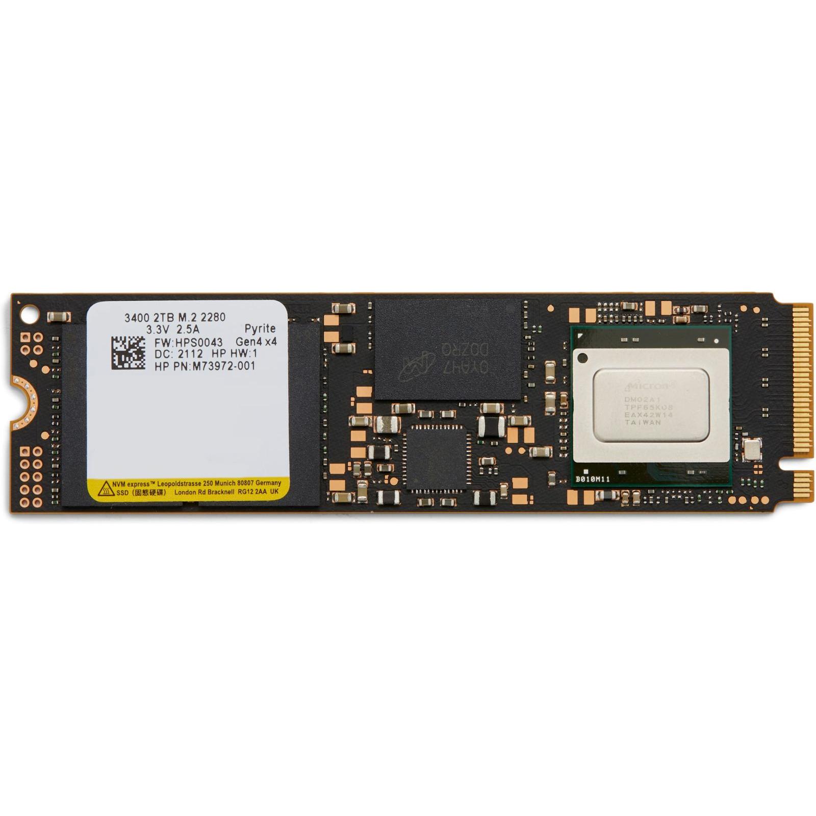 HP SSD - 2 TB - intern - M.2 - PCIe 4.0 x4 (NVMe) (2000 GB, M.2), SSD