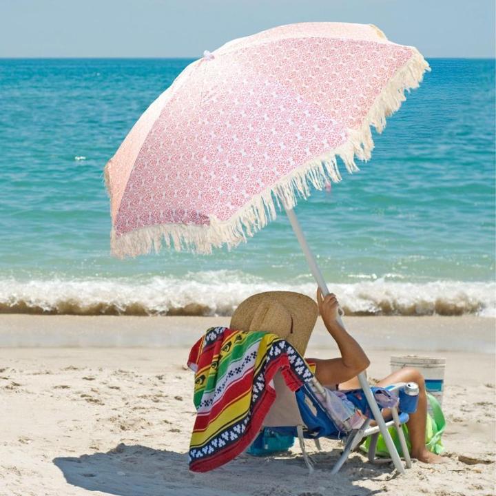 Immagine prodotto ProGarden Parasol Plażowo Ogrodowy Z Frędzlami 174cm Czerwony