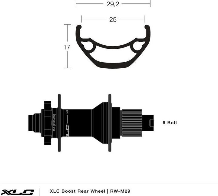 Image du produit XLC RW-M29 (Roue arrière, 29")