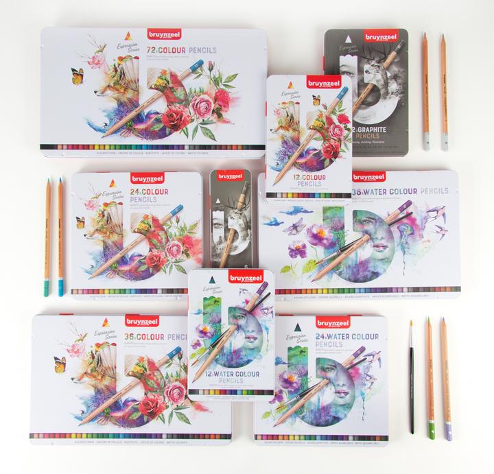 Produktbild Bruynzeel Farbstifte Expression Colour Metalletui, 12 Stück (12x)