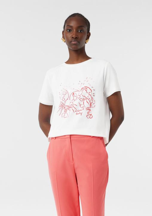 Produktbild Comma T-Shirt Jersey-T-Shirt mit Artwork (46)