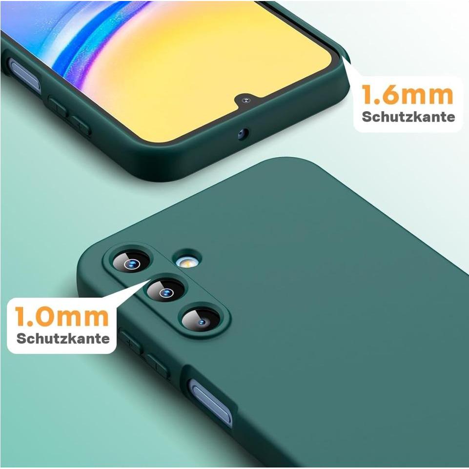 Thumbnail - Screenguard Samsung Galaxy A15 5G Liquid Silicone Case Hülle (Samsung Galaxy A15 5G), Smartphone Hülle, Grün
