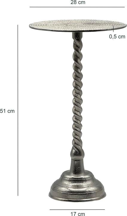 Image du produit Wohnling Aluminium (28 x 28 x 51 cm)
