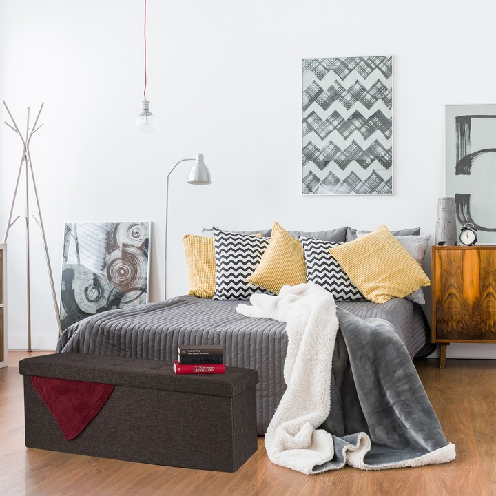 Image du produit Relaxdays Banquette rangement, spacieuse (110 cm)