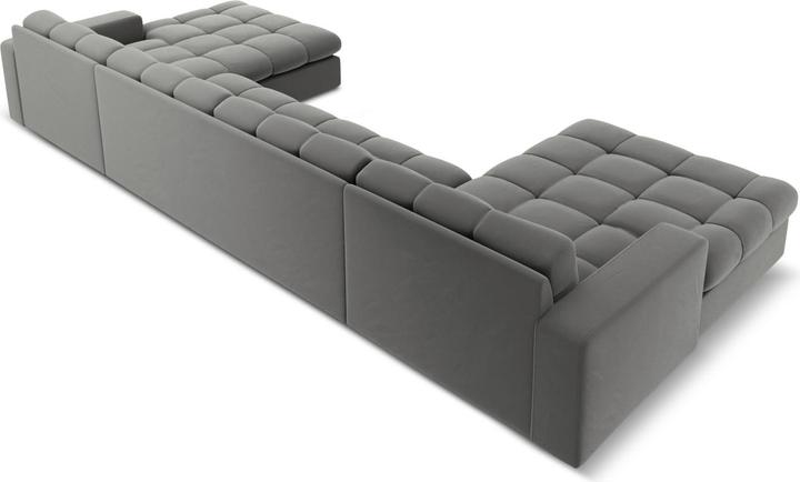 Actual product image CXL by Christian Lacroix Velvet Panoramic Sofa, "Yohan", 5 Seats, 294x160x72 Made in Europe (Sofa landscape)