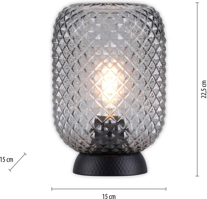 Produktbild Just Light Tischleuchte 14906-18 schwarz, E27 (E27)