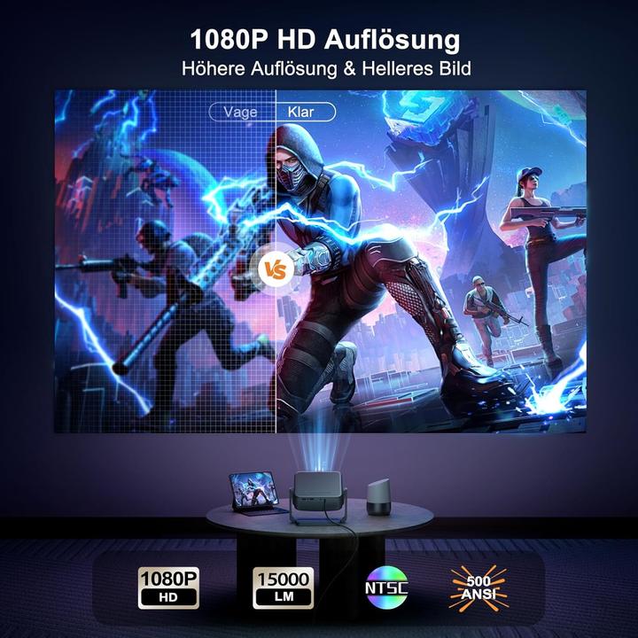 Immagine prodotto ‎onoayo Mini proiettore (HD, 1500 lm)