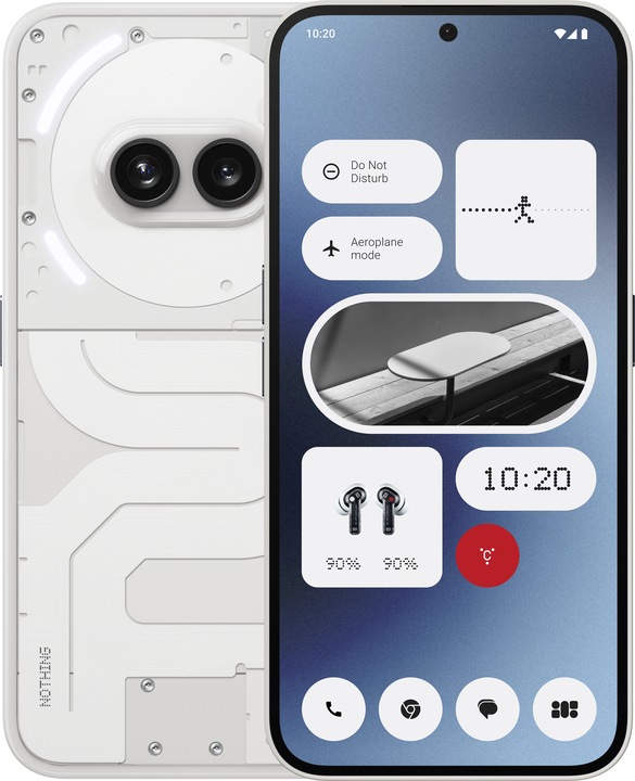 Produktbild Nothing Phone (2a) (128 GB, Weiss, 6.70", Dual SIM, 50 Mpx, 5G)