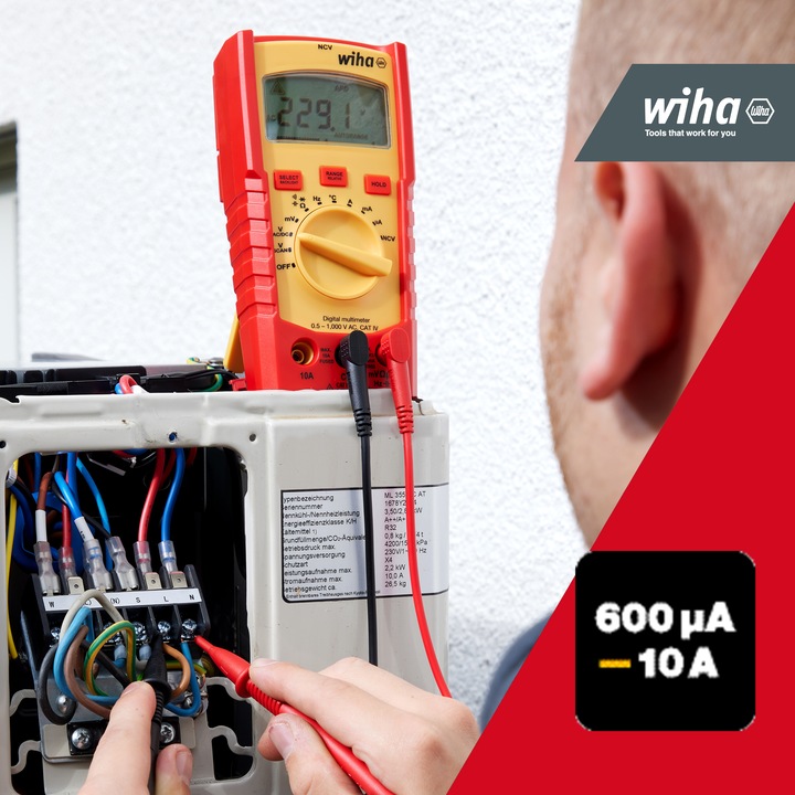 Produktbild Wiha Digitales Multimeter (CAT IV 600V, CAT III)