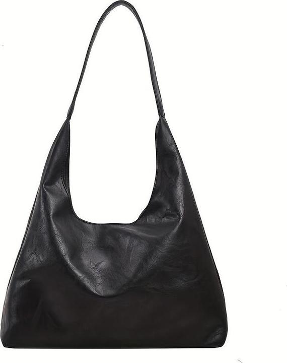 Only-Bags.Store Vintage Solid Color Hobo Tasche, leichte lässige Umhängetasche mit Einsatz Tasche für den täglichen