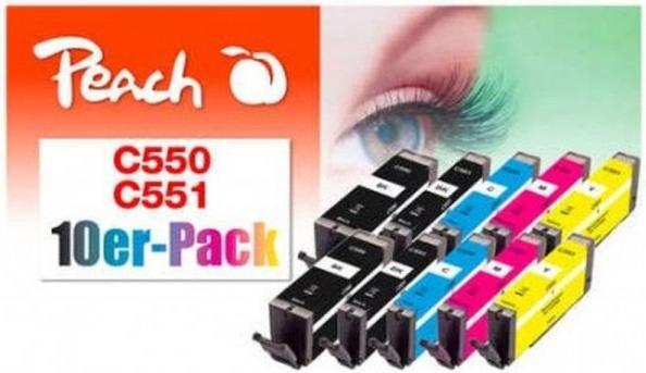Produktbild Peach CLI-551/PGI-550 (BK, C, M, Y)