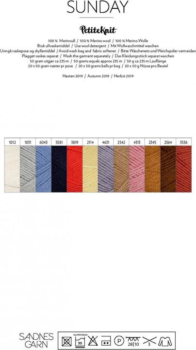 Produktbild Sandnes Garn Sunday 50 g (235 m)