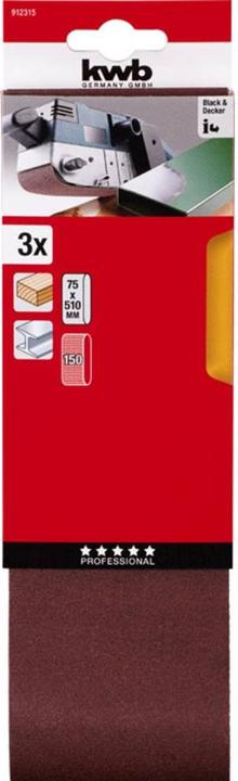 Produktbild kwb Schleifband 75X510 Korn 150 (150)