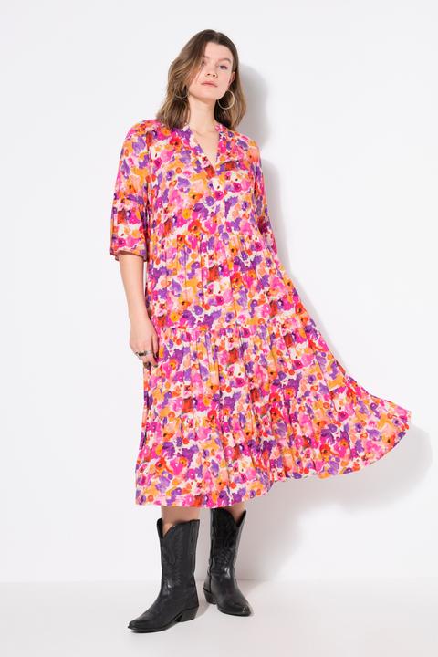 Produktbild Studio Untold Maxikleid, Flower-Print, Volants (46, 48)