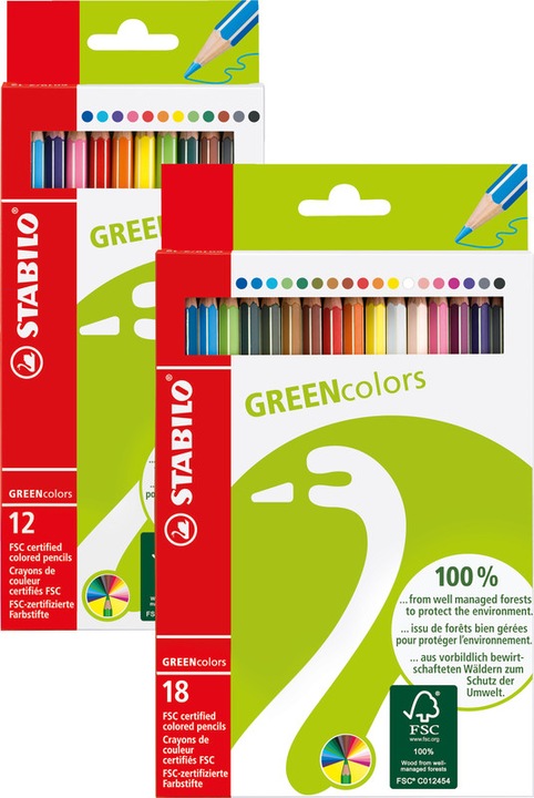 Produktbild STABILO GREENcolors Buntstift (Mehrfarbig, 12 x)