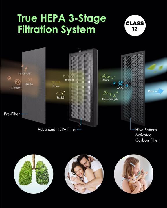 Actual product image Vocolinc Replacement filter for air purifier VAP1 (2 x)