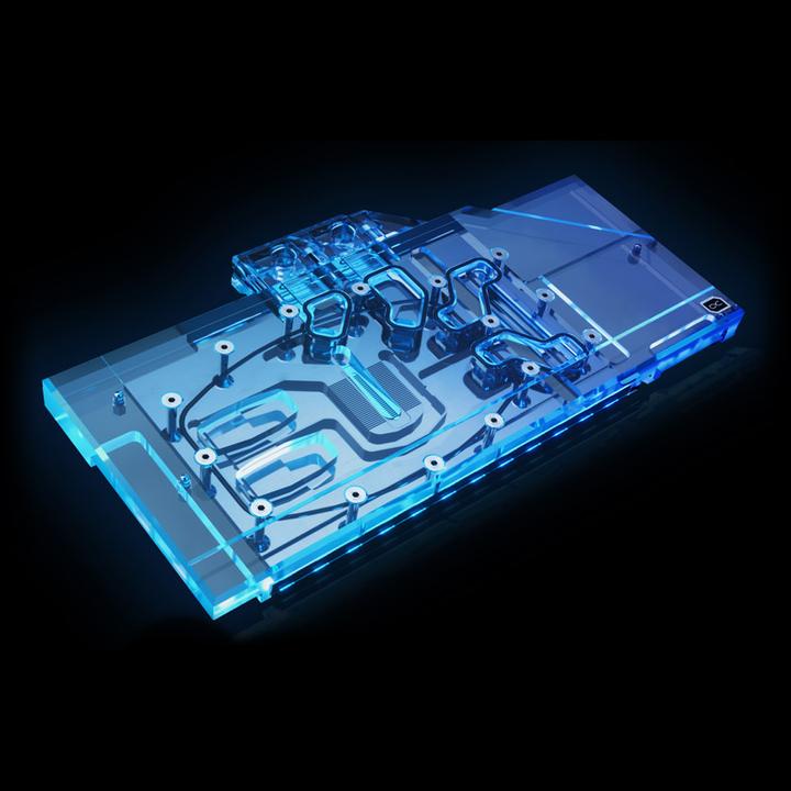 Image du produit Alphacool Ice Block Aurora GPX-N RTX 3090/3080 Gaming X Trio avec plaque arrière - Acrylique + Nickel