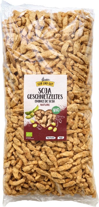 Actual product image Leib und Gut Soya slices Nature BIO (1000 g)