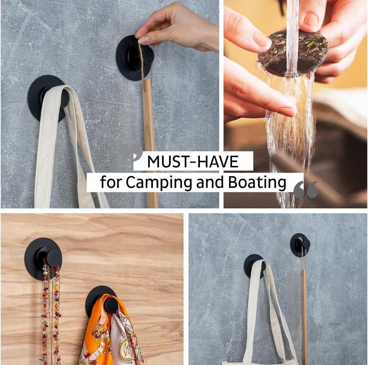 Actual product image Silwy Magnetic hook 1 piece, black (1x)