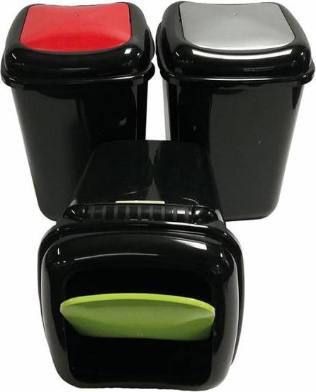 Produktbild Schulz Haushaltswaren Schwingdeckeleimer 12 l 26,5 x 24,7 x 35 cm (12 l)